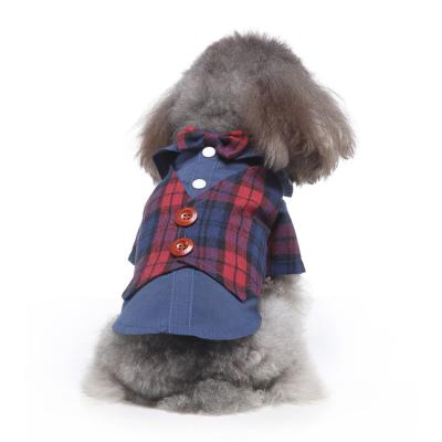 China Sustainable Wholesale Luxury Dog Costume Cute Pet Clothes Unique Wedding Formal Dog Clothes for sale