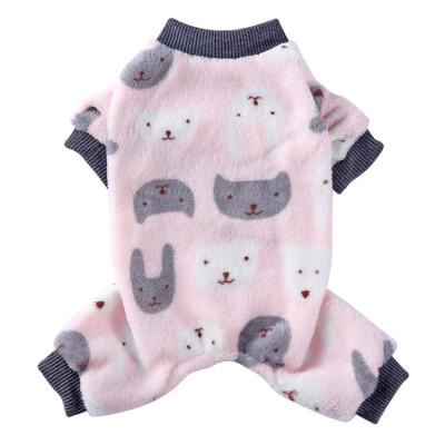 China Sustainable Wholesale Pet Supplies Dog Clothes 100% Cotton Lightweight Pet Clothes Cheap Dog Jumpsuits Pajamas for sale