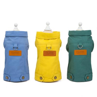 China Sustainable Solid Colors China Wholesale Dog Clothes Winter Warm Dog Harness Coat New Arrival for sale