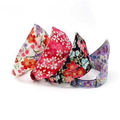 China Wholesale DETACHED Sakura Bandana Dog Neck Scarf Collar Customized for sale