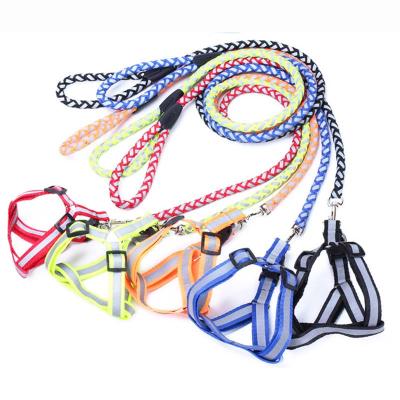 China DETACHED Reflective No Pull Pet Lead Strap Dog Harness And Leash Pet Safety Harness Wholesale for sale