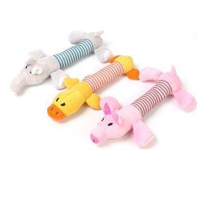 China Stuffing Squeaky Stuffing Dog Viable Toy, Pig, Duck, Elephant Stuffing Dog Chew Toy Cheap for sale