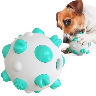 China Viable Dog Balls Toys Pet Toys Rubber Indestructible Dog Toy Ball Interactive Squeak Dog Toy Training Playing Toy for sale