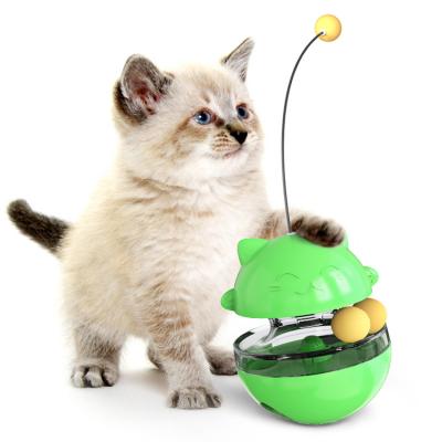 China Viable Designer Dog Toys Food Dispenser Cat Fodder Leaky Ball Cool Tumbler Cat Food Dispensing Toy Cat New Arrival for sale