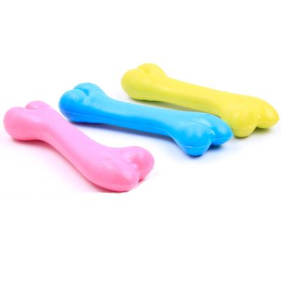 China Durable TPR Dog Toy Durable Rubber Dog Toy Environmentally Friendly Bone For Small Pets Chewing And Exercising for sale