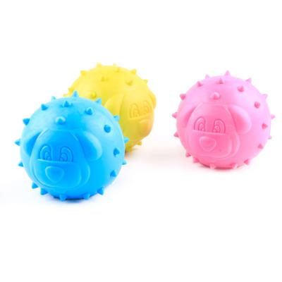 China Viable Factory Dog Toy Ball Durable Rubber Dog Chew Toys Whole Pet Training Spike Toys Wholesale for sale