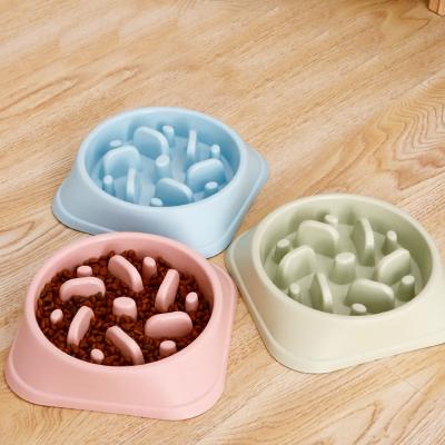 China Dog Feeder Dog Bowl Non Slip Puzzle Slower Sustainable Pet Food Interactive Feeding Dishes Bloat Retriever Bowls Durable for sale