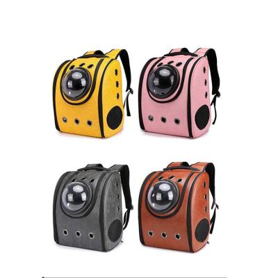 China Breathable Mesh Pet Carrier Backpack Capsule Pet Carrier Colorful Breathable For Small Medium Cats Dogs for sale