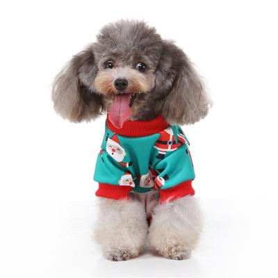 China Sustainable Christmas Snowman Design Manufacturing Pet Apparel Private Label Dog Clothes for sale