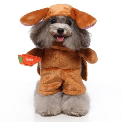 China Wholesale Viable Dog Costume Rabbit Cosplay Dog Clothes Props For Holiday New Design Pet Hot Dog Costume for sale