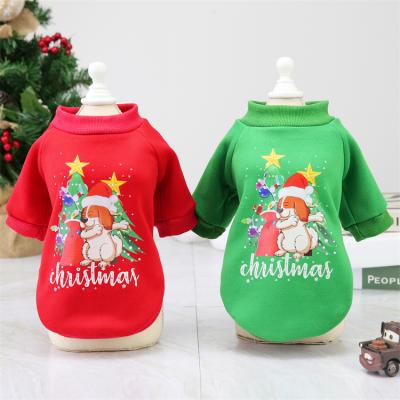 China Holiday New Year Costume Dog Jumper Good Quality Warm Cute Viable Christmas Dog Clothes Christmas Pet Jumper for sale