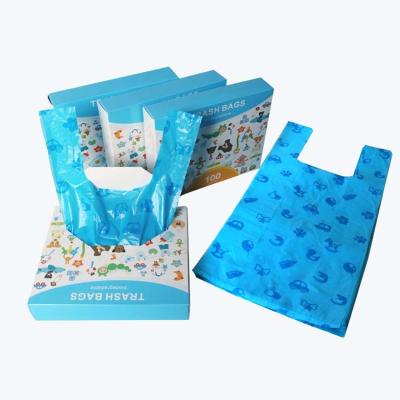 China Sustainable Sustainable Garbage Bags For Home Eco - Friendly Biodegradable Garbage Bags 100pcs A Box for sale