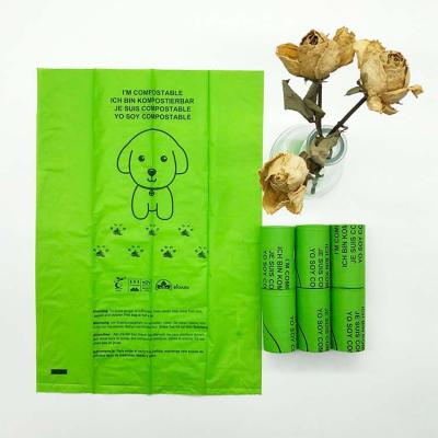 China Sustainable New Arrival Environmentally Friendly Poop Bag For Dogs Biodegradable Cornstarch Dog Poop Bags Wholesale for sale