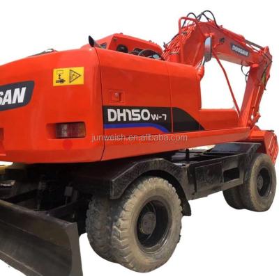 China HOURS OF WORK / Doosan used LOW wheel dh150 excavator 220 225 diggers second hand walking doosan hydraulic excavator 220LC-7/215/220-7 for sale