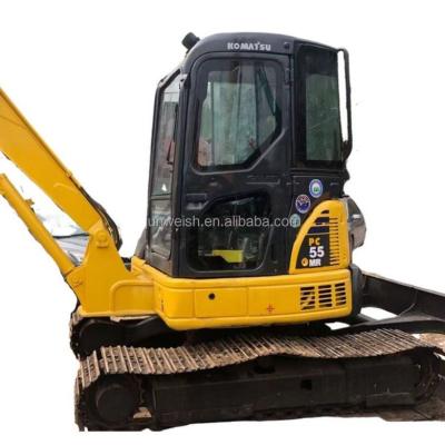 China Garment shops used KOMATSU PC55mr crawler excavator, KOMATSU PC50 PC55MR-2 PC56 PC35mr PC40mr PC78us, mini excavator for sale for sale