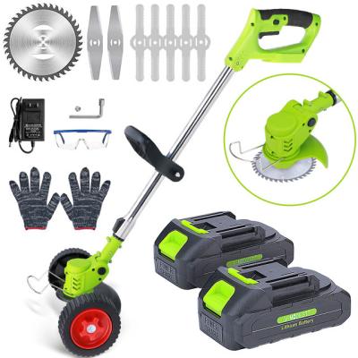 China 21V Weedeater Cordless Anti-Slip Blade Machine Mowing Grass Power String Trimmer Very Light Weight for sale