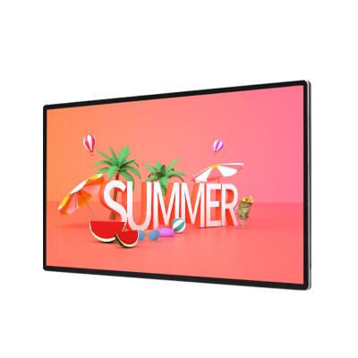 China Smart Split Screen 75 Inch Wall Mount Advertising Player Led Video Display Screen Android Advertising Led Monitor for sale