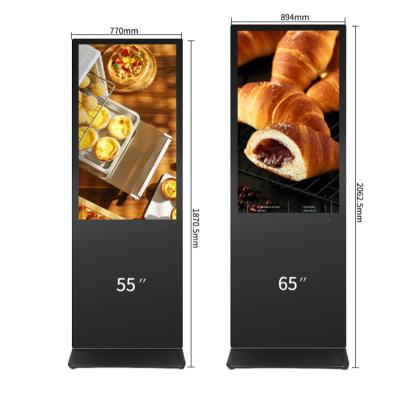 China Hot Selling Intelligent Indoor Commercial Monitor 55 Inch Split Screen Display HD Signage HD Screen LCD Electronic Display For Advertising for sale