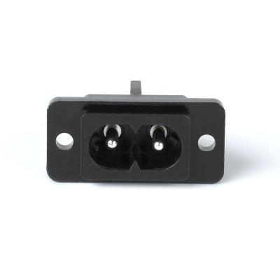 China LZ-8-25S industrial rewireable female power extension cord socket IEC C8 inlet plug IEC 60320 c8 for sale