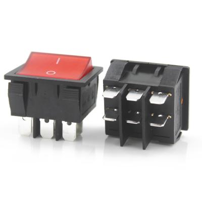 China KCD9 - 101N 6 Position Red Led Lamp Sauce Boat Large Rocker Switch KCD9-101N for sale