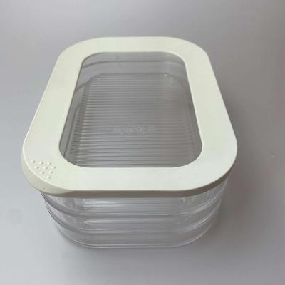 China Freshness Keeping Customized Various Design Colors Durable Acrylic Box For Lunch Or Dinner for sale