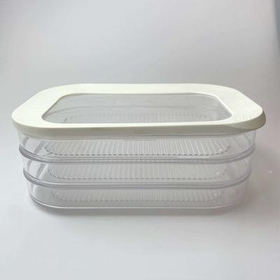 China Wholesale 2000ml Plastic Freshness Preservation Custom Food Storage Container for sale