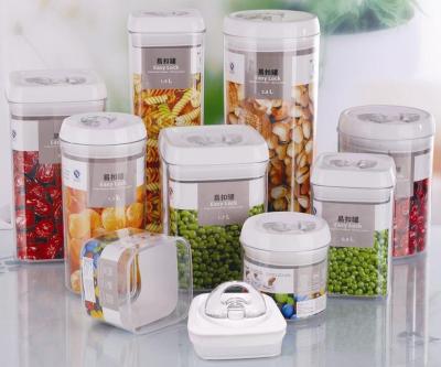 China New sustainable lid easy-lock plastic canister sealed boxes / plastic containers for sale