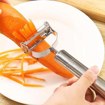 China Sustainable Amazon Kitchen Tools Zinc Alloy Peeler Dual Function Vegetable And Fruit Peeler for sale