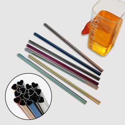 China Factory Disposable Drinking Straws Food Manufacturer Grade Reusable Stainless Steel Metal Straws for sale