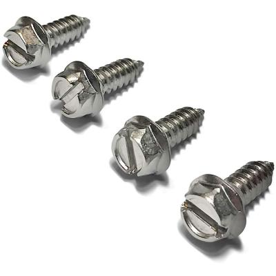 China HORSES Galvanized Fasteners For Fixing Equipment License Plate Mount And Cover 4 License Plate Screws for sale