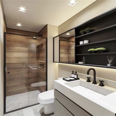 China Modern Luxury Modern Design.Contemporary Bathroom Double Sink Vanity Cabinets Set for sale