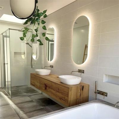 China 2020 Modern Hangzhou Factory Supplying Modern Designs PVC Bathroom Cabinet LED Mirror For Wholesale for sale