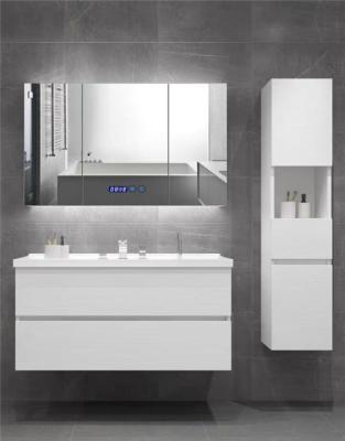 China Modern White Lacquer Bathroom Vanity 3 Drawer Base Lacquer Bathroom Cabinet, Double Sinks And Faucets for sale