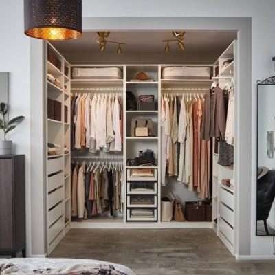 China (Size)Adjustable Customized Walk In Wardrobe With Creative Wardrobe Organizer For Bedroom for sale