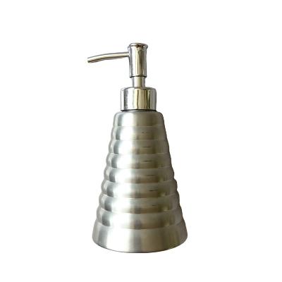 China Non Spill Stainless Metal Type Skin Care Cream Pump And Manual Liquid Soap Sprayer Dispenser for sale