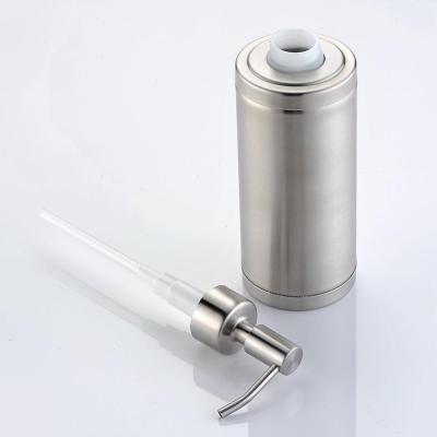 China Non Spill 304 Stainless Steel Soap Dispenser For Kitchen Sink Liquid Dish Metal Sink Dispensers Pump for sale