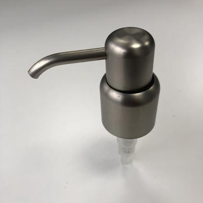 China Spill No. 28 400 Bathroom Soap Metal Pump Dispenser 2cc Dose Stainless Steel Lotion Pump for sale