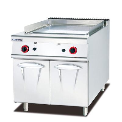 China Restaurnts Commercial Equipment 1/3 Grooved Stainless Steel Griddle , Gas Griddle Grill With Cabinet en venta