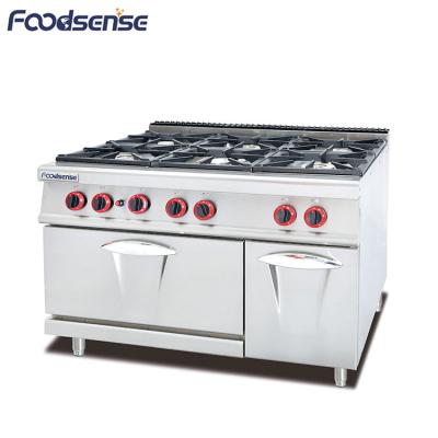 China Restaurnts Factory Supply Commercial 6-Burner Gas Stove Oven , Gas Stove With Oven for sale