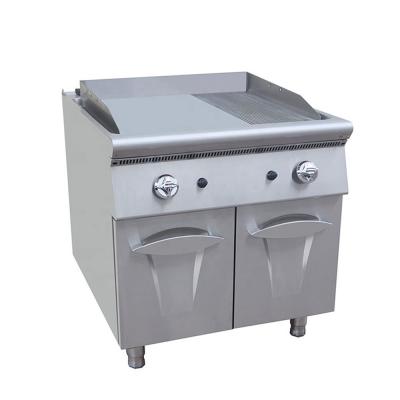 중국 Kitchen Equipment Gas Griddle Combination Oven Function (2/3 Flat, 1/3 Fluted) With Cabinet 판매용