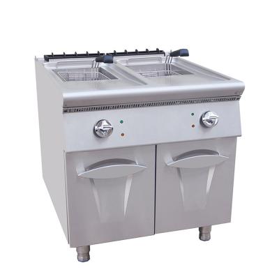 중국 Restaurnts Economical 2 Tank Stainless Steel KFC 18L Electric Deep Fryer With Cabinet 판매용