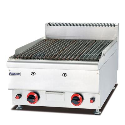 Chine Countertop Factory Price Fast Food Kitchen Equipment Gas Lava Rock Grill à vendre