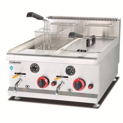 중국 Best selling counter top mcdonalds cooking equipment count top gas fryer 판매용