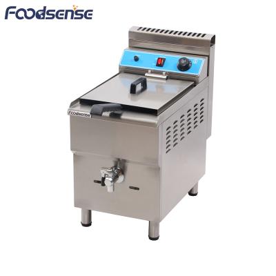 Chine Commercial Stainless Steel 1-Tank 1-Basket Gas Fryer Thermostat Rising Quick Temperature Control Valve, Gas Fryer à vendre