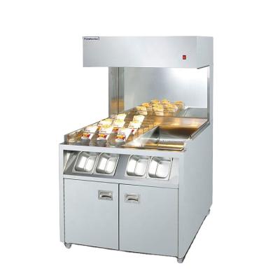 Chine Food Fried Chicken Food Display Heaters Hot French Fries Show Heater à vendre