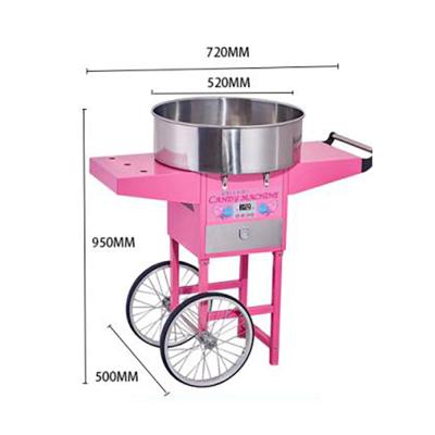 Chine Hot Commercial Snacks Machine Sugar Manufacturing Cheap Automatic Cotton Candy Floss Machine With CE à vendre