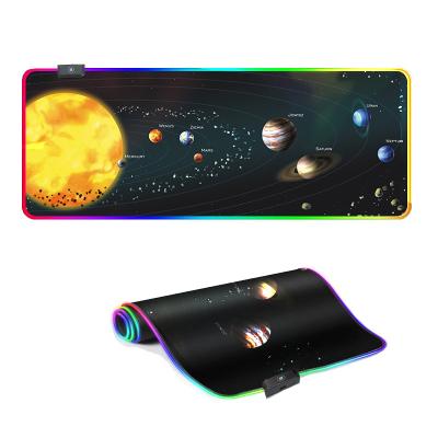 China Gaming LED Gaming Mouse Pad RGB Soft Sublimation Custom Top Game Customizable OEM Customized Status Style Rubber Enjoy Design Player for sale