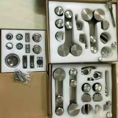 China 304 Stainless Steel Bathroom Door Waterproof Glass Sliding Door Fitting Accessories for sale