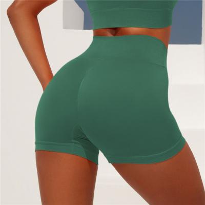 China Wholesale Breathable Belly Order Women Nylon Spandex High Waist Seamless Workout Yoga Shorts For Women for sale