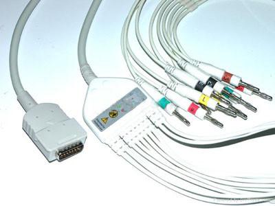 China Burdick 10 leads EKG cable with banana end ,IEC,Eclipse 800, Eclipse 850, for sale